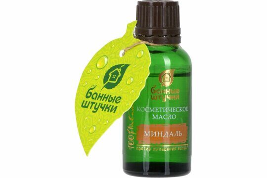 Косметическое масло "Миндаль" 25мл  в дисплей-боксе "Банные штучки"