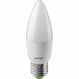 Лампа светодиодная 6,0 Вт. E27, 6500К 220-240V С37. LED,свеча ОНЛАЙТ 61129