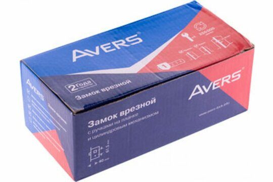 Замок врезной Avers 1023/60-AB (бронза)