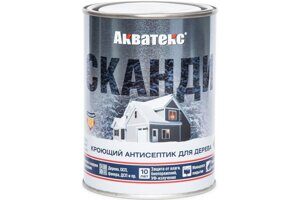 Антисептик для дерева Акватекс Сканди, кроющий, полуматовый, Имбирь, 0,75л