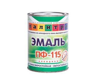 Эмаль ПФ-115 черная 0,4 кг Палитра