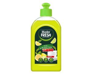 Гель для мытья посуды Master FRESH TURBO цитрус 500мл, пуш-пул