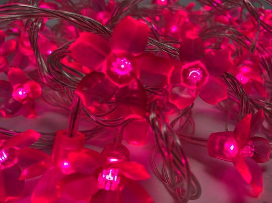 Гирлянда светодиод. 100 LED "САКУРА" разноцветные, 8м