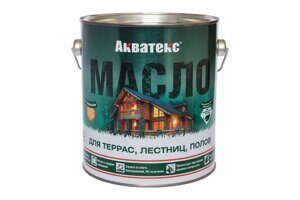Масло для террас, лестниц и полов Акватекс (бесцветное) 2,5л