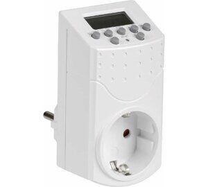 Розетка-таймер цифровой РТЭ-1 1мин. 7 дн. 140 on/off 16А IP20 IEK