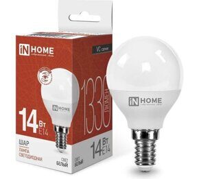 Лампа светодиодная LED-ШАР-VC 14Вт 230В E14 4000K 1330Лм IN HOME