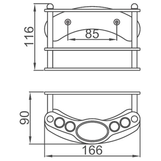 Держатель для зубной пасты и щеток, L102, LEDEME