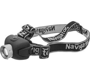 Фонарь Navigator 94913 NPT-H06-3AAA .CREE 1LED*5 Вт 3 реж. фокус (налобн.алюм.+пласт.)