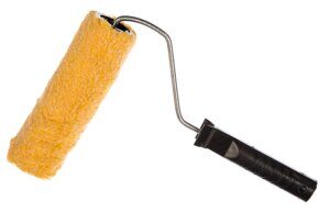Валик полиакриловый желтый с ручкой 200 мм КУРС РОС