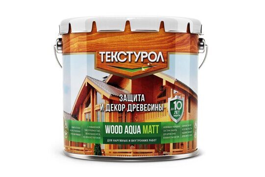Текстурол WOOD AQUA MATT деревозащитное средство на вод. основе Сосна 2,5л Л-С