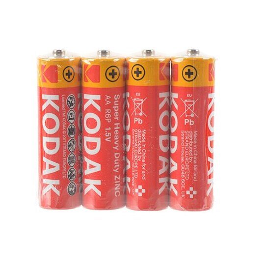 Элемент питания Kodak SUPER HEAVY DUTY ZINC R6 АА SR4L (4шт)
