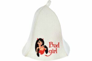 Шапка для бани и сауны «Bad girl» "Hot Pot", войлок