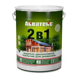 Защитно-декоративное покрытие для дерева Акватекс махагон 2,7л 2в1