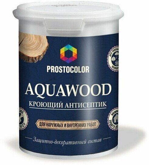Антисептик кроющий для древесины PROSTOCOLOR база А 9л