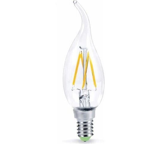 Лампа светодиодная LED-СВЕЧА НА ВЕТРУ-deco 9Вт 230В Е14 3000К 1040Лм прозрачная IN HOME