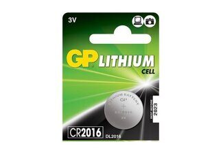 Элемент питания GP Lithium GPCR2016-2CR5 CR2016 BL5