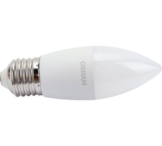 Лампа светодиодная 10Вт свечаматовая E27 230В 10х1 RU OSRAM  LED ValueLVCLB75 10SW/865