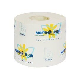 Туалетная бумага МЯГКИЙ ЗНАК 54 м.