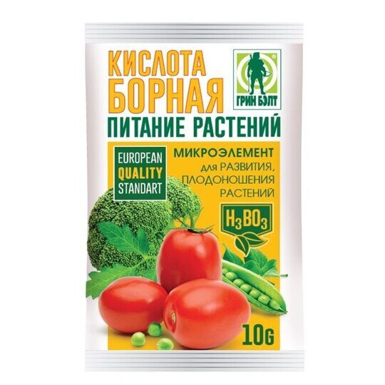 Кислота борная, 10г GREEN BELT