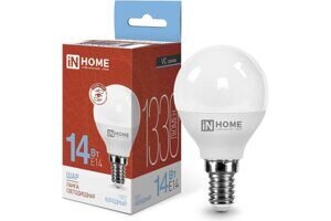 Лампа светодиодная LED-ШАР-VC 14Вт 230В E14 6500K 1330Лм IN HOME